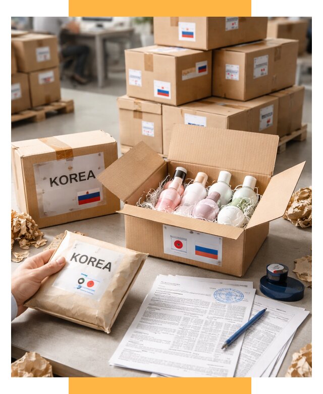 Доставка косметики из Кореи от 8666 р. под ключ | СетСервис-Блт