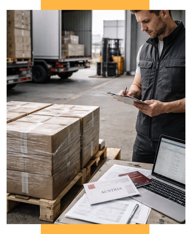 Доставка в Австрию от 66268 р. Логистика и экспорт СетСервис-Блт