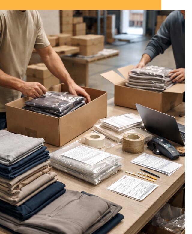 Перевозка одежды по миру от 7646 руб. с таможенным оформлением